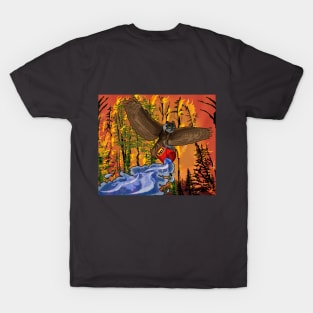 fire fighting owl T-Shirt